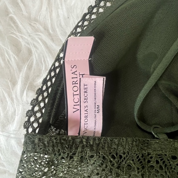 Green Lace Bralette / Bandeau size M - Picture 5 of 6
